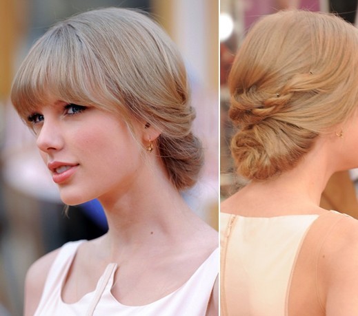 Taylor Swift Updo Hairstyles, Long Hair for Prom